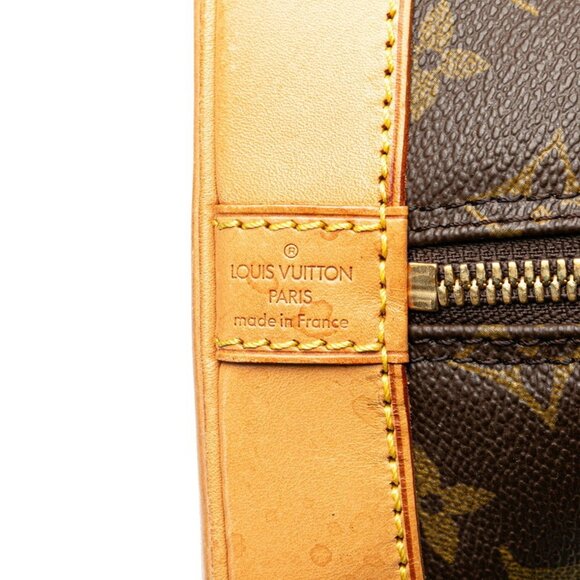 LOUIS VUITTON Black Monogram Leather Alma PM Shoulder Bag - Picture 10 of 12